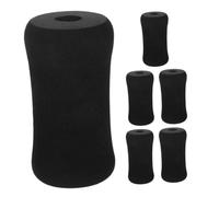 MUELODSIC 6pcs Foam Foot Pads Replacement Cushions for Exercise Equipment Shock Absorption Roller Pads for Leg Extension and Workout Benches Noise Reducing Home Gym Floor Protection