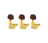 MUELODSIC 6pcs Guitar Machine Tuning Pegs for Electric and Wooden Guitar, Fully Sealed Oval Tuning Keys Golden Steel, Iron, Copper, and Material for Precise String Fixing