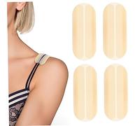 MUELODSIC 6pcs Mini Silicone Adhesive Shoulder Pads for Women Invisible Non Slip Cushion Gasket Lightweight Shoulder Strap Retainer Washable Reusable Pads for Everyday Use