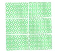MUELODSIC 6pcs Pet Cage Pads Rabbit Foot Mats Hamster Cage Mats Plastic Protective Cushions Non-slip Green Random Color for Rabbits Guinea Pigs Chinchillas