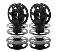 MUELODSIC 6pcs Reusable 3d Printer Filament Spool Reels Plastic Hollow Trapezoid Wire Bobbins for Filament Storage and Cable Management Empty for 3d Printing Workshop