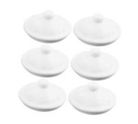 MUELODSIC 6pcs Reusable Enamel Lid Replacement Heat Resistant Vintage Metal Cup Covers for Coffee Tea Milk Water Drinking Cups Home Camping