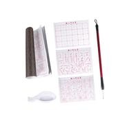 MUELODSIC 6pcs Reusable Water Writing Cloth Calligraphy Set Ink Four Treasures Brush Gridded Mat for Chinese Calligraphy Practice Beginners No Ink Needed Random Color