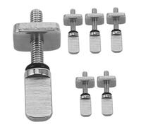 MUELODSIC 6pcs Stainless Steel Surfboard Fin Screws Sup Paddle Board Replacement Screws for Secure Fin Stability Compatible with Multiple Boards for Smooth Sailing and Reduced Drag