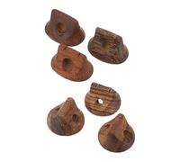 MUELODSIC 6pcs Tiger Ebony Erhu Bridges Reusable Chinese Erhu Accessories Oval Three-way Qin Code Replacement Parts for Improved Tone and Intonation
