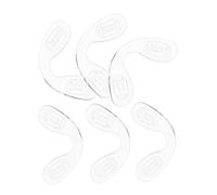 MUELODSIC 6pcs U Shaped Transparent Silicone Eyeglass Nose Pads Soft Anti-slip Cushions for Spectacles Sunglasses Replacement Bridge Spare Parts Comfortable Fit