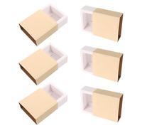 MUELODSIC 6pcs White DIY Match Holder Boxes Moistureproof Seal and Portable Compact Shape, Paper Material Small Empty Storage Containers for Home Emergencies and Craft Projects
