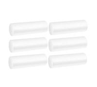 MUELODSIC 6PCS White Floral Foam Cylinders for DIY Crafts Compact Tubes for Flower Arrangements Christmas Decorations Versatile Craft Foam Shapes for Holiday and Home Decor Projects