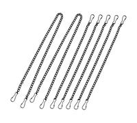 MUELODSIC 7pcs Iron Hanging Chains with Hooks Ornamental Window and Sign Display Chains for Bird Feeders Billboards Ornaments Heavy-duty Lengths Versatile Use for Shops and Events