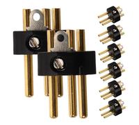 MUELODSIC 8pcs 3-pin Xlr Male Microphone Connector Set for Professional Audio Equipment Sturdy Cable Plug for Studio and Ktv Use