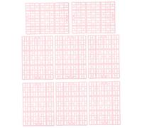 MUELODSIC 8pcs Anti-slip Rabbit Cage Floor Mats with Drainage Holes, Pink Interlocking Pet Cage Foot Cushions for Small Animals Bedding and Habitat Use