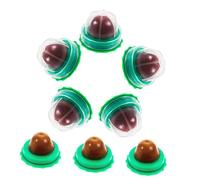 MUELODSIC 8PCS Catnip Vitamin Pudding Cat Snack Balls with Cover Safe Kitten Treats for Appetite Stimulation and Digestion Portable Small Pet Snack Lollipops Random Flavors