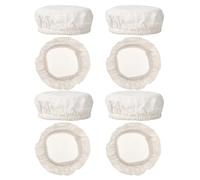 MUELODSIC 8Pcs Elastic Cotton Sourdough Basket Cloth Covers for Bread Proofing, Reusable Washable Linen Bowl Lid Set, 8-10Cm Cup Mouth, Baking Jar Proofing Bowl Covers for Home Bakery