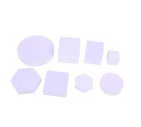 MUELODSIC 8pcs Geometric Photography Props Made of Hard Foams Three-dimensional Design, Easy to Carry and Use, for Photography and Home Decor in Lavender