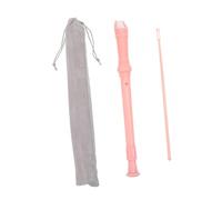 MUELODSIC Abs 8-hole Soprano Recorder for Kids, German Style Beginner Flute, Pink Wind Instrument Fingering Chart, Suitable for Student Music Practice