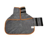 MUELODSIC Absorbent Dog Bathrobe for Quick Drying Lightweight Pet Clothes for Bath Comfortable and Easy to Wear Robe Suitable for Dogs After Swimming Shower Grey