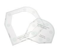 MUELODSIC Acrylic Bowl Cozy Template for Sewing and Bowl Mat Pattern for Crafts Quilting Ruler for Microwave Safe Holders and Pot Holder Projects