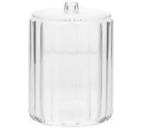 MUELODSIC Acrylic Cotton Swabs Holder Container with Lid Cotton Pad Organizer for Home and Dorm Compact Storage Box for Toothpicks Jewelry Tools and Spare Parts