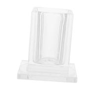 MUELODSIC Acrylic Desktop Microphone Stand Holder for Ktv Tabletop Mic Stand Storage Wireless Microphone Holder Base