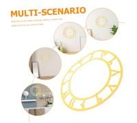 MUELODSIC Acrylic Mirror Wall Clock Face Sticker Round Decorative Arabic Numeral Dial Decal for Entryway Easy-clean Acrylic Material Enhances Modern Space Aesthetics