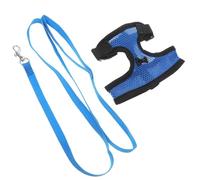 MUELODSIC Adjustable Chicken Harness with Breathable Mesh for Geese Rooster Ducks Comfortable Pulling Rope Leash for Outdoor Walking and Training Blue Random Color