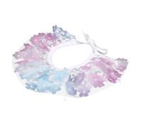 MUELODSIC Adjustable Purple Lace Cat Collar with Bow Decorative Pet Accessory Soft Kitten Scarf for Comfortable Fit Colorfast Dog and Cat Collar for Outdoor and Daily Use