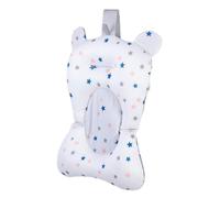 MUELODSIC Adjustable Tilt Angle Baby Bath Seat with Strong Buoyancy White Foam and Plastic Toddler Bathtub Mat for Comfortable Bath Times Newborn and Boys and Girls Support Cushion