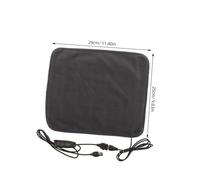 MUELODSIC Adjustable USB Pet Heating Pad Electric Heated Cushion with Thermal Reflective Detachable Washable Mat for Cats Dogs Small Pets Deep Grey