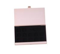 MUELODSIC Aluminum Sim Organizer Box with Needle for Phone Number Storage Golden Sim Holder for Home and Shop Use Compact Card Storage Case