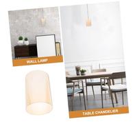 MUELODSIC Amber Seeded Glass Cylinder Lamp Shade Rustic Pendant and Table Lamp Cover Farmhouse Chandelier and Wall Sconce Replacement Easy-Clean Elegant Light Fixture for Home Bedroom Living