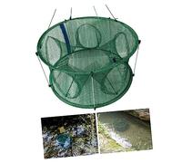 MUELODSIC Automatic Foldable Mesh Trap Net with Struts Portable Fishing Net Shrimp Cage for Smelt Eels Crab Lobster Shrimp Crawfish Catch