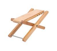 MUELODSIC Bamboo Guitar Footstool for Practice Musical Instrument Tool with Stable Pedal Suitable for Guitarists and Music Lovers Natural Color Comfortable Foot Support