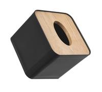 MUELODSIC Bamboo Tissue Box Cover Compact Square Napkin Holder for Office Desk Bathroom Bedroom Car Practical Towel Storage Box Holder for Home Hotel Use