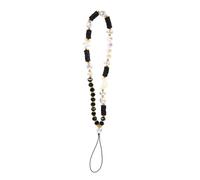 MUELODSIC Beaded Mobile Phone Lanyard Strap Stylish Moon Star Clay Beads Wrist Strap Lightweight Phone Lost Charm Versatile for Keys Id Cards and More for Women