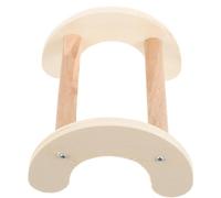 MUELODSIC Beige Wooden Parrot Perch Stand for Farm Use, Safe and Bite-resistant Bird and Chicken Roost Entertainment Perch, Sturdy Floor Standing Parrot Wood Stand