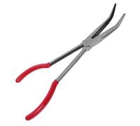 MUELODSIC Bent Needle Nose Pliers Crucible Tongs for Jewelry Making and Gold Melting Premium Carbon Steel Melting Tool Easy-Clean Fit for Mechanics Technicians Contractors