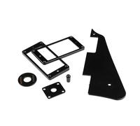 MUELODSIC Black Plastic Guitar Pickguard Scratch Plate for Acoustic Guitar Decorative and Learners