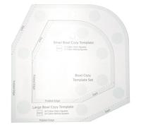 MUELODSIC Bowl Cozy Template Acrylic Microwave Bowl Cozy Pot Holder Wrap Sewing Pattern Quilting Template Quilting Rulers for DIY Art Projects