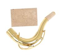 MUELODSIC Brass Tenor Saxophone Neck Replacement Kit Cork Sheet Curved Sax Neck Bend for Tenor Sax Suitable for Jazz and Performance