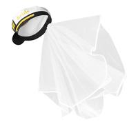 MUELODSIC Bride Sailor Hat with Veil Navy Beach Hat for Women Bachelorette Party Wedding Veiled Sailor Cap Summer Party Supplies