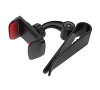 MUELODSIC Car Sun Visor Phone Holder Rotating Mobile Mount for Navigation and Live Streaming Durable Plastic Bracket for Secure Fit Vehicle Sunshade Compatibility