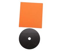 MUELODSIC Carbon Fiber CD Platter Mat Ultra-thin CD Tuning Pad Precision Cut Vinyl Record Sound Enhancement for Audio Shops