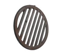 MUELODSIC Cast Iron Fire Grate Round Charcoal Plate with Easy Ash Removal for Outdoor Bbq Grill Replacement Accessories Cooking Grate for Fire Pits and Camping Cooking Utensils