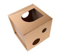 MUELODSIC Cat Scratching Board Cat Bed Square House for Home Pet Supplies Corrugated Cardboard Nest