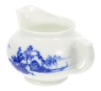 MUELODSIC Ceramic Gravy Boat with Comfort Grip Handle Porcelain Sauce Dispenser Jug for Salad Dressing Gravy and Sauces Suitable for Home Dining Bbqs and Restaurants