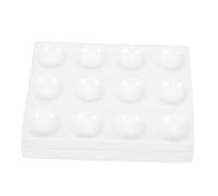 MUELODSIC Ceramic Spot Plate Reaction Board with Porcelain Laboratory Tray for Chemical Experiments Scientific Testing and Teaching Supplies