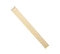 MUELODSIC Children Growth Chart Canvas Height Ruler for Kids Room Wall Hanging Measurement with Easy to Remove Wooden Frame in Modern Simple Design for Home Use