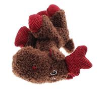 MUELODSIC Christmas Reindeer Plush Dog Chew for Puppies, Interactive Sturdy Pet Plaything with Xmas Elements, Soft Bite-resistant Puppy Teething for Holiday Fun