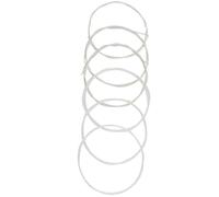 MUELODSIC Classical Guitar Strings Elegant White Design Nylon for Acoustic Guitar 6pcs with Nice Tension to Playing Suitable for Performers