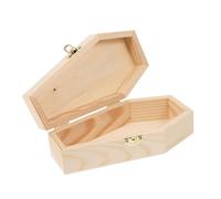 MUELODSIC Coffin Shaped Box Vintage Jewelry Organizer Pet Urn with Cross Lid Multifunctional Storage for Home Office Sealing to Keep Items Safe Unique present Idea for Various Occasions